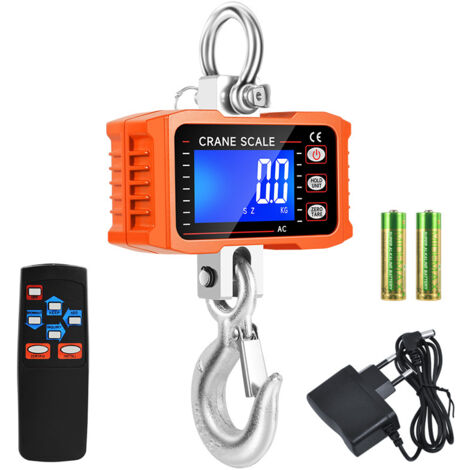 Bilancia da gru - 3000 kg / 0,5 kg - LCD - Digitale Bilancia da gru - 3000 kg / 0,5 kg - LCD - Digitale