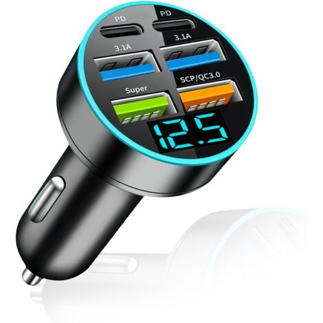 Caricatore Auto QUAD LOCK Doppio USB (C+A) 48W – Ricarica Rapida Per IPhone E Android