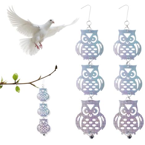 Confezione da 10 scaccia-uccelli decorativi per giardino, anti-piccioni
