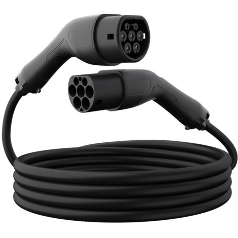 Cavo di ricarica tipo 2, cavo di ricarica per veicoli elettrici IEC 62196 tipo 2-tipo 2, cavo di ricarica rapida modalità 3 per veicoli elettrici e ibridi plug-in (32 A, 22 kW)