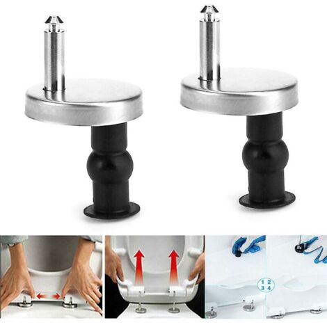 Create Idea Staffe Fissaggio Cerniera WC (2 Pezzi) - M6x71,5 Mm In Acciaio Inox 304, Compatibili Con Sedili LUVETT (C0102G) - 3