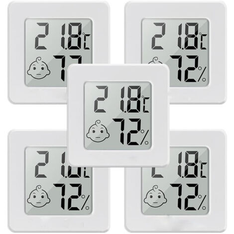 pezzi Mini igrometro termometro interno digitale LCD igrometro monitor della temperatura e misuratore di umidità per casa ufficio