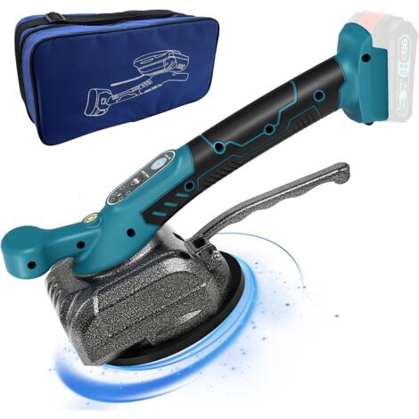 Piastrellista per piastrelle, vibratore elettrico per piastrelle con ventosa da 4,7 x 4,7 pollici, 5 velocità regolabili, capacità di 80 kg, adatta per piastrelle da 39 pollici