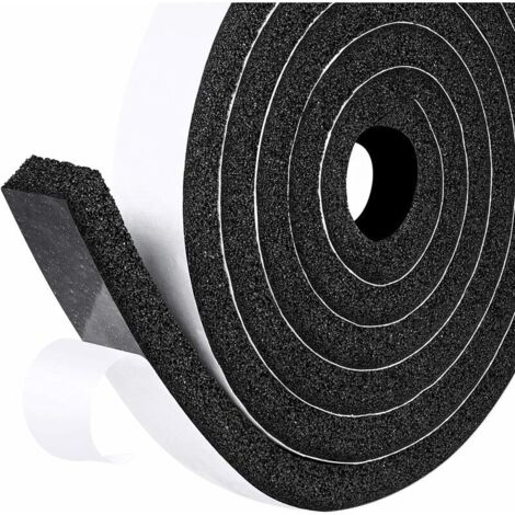 Guarnizione autoadesiva per sigillare porte finestre, guarnizione a striscia multiuso, 25 mm x 12 mm (1/5)