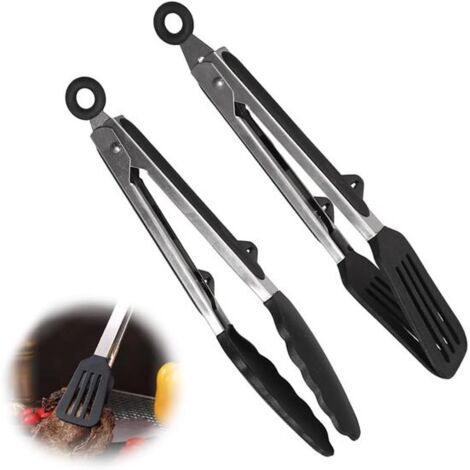 Pinze in silicone - Set di 2 pinze da cucina, 23 cm (9 pollici ...