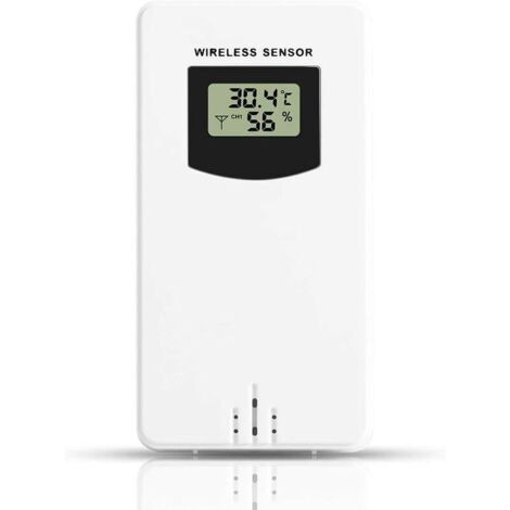 Accessori per stazione meteorologica, sensore di sostituzione esterno per sonda di temperatura con sensore wireless, bianco neutro