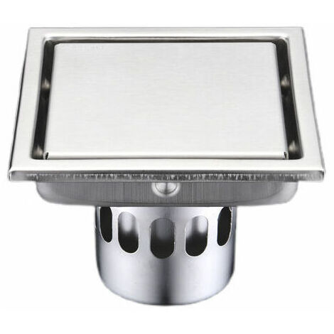 Piletta di scarico a pavimento, antiodore, anti-insetto, invisibile, adatta per bagno cucina (diametro grande invisibile 110110)