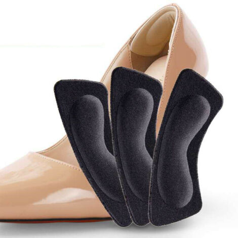 Accessorio per scarpe e stivali di sicurezza 10 paia di cuscinetti per talloni, cuscinetti per talloni, solette autoadesive per scarpe, protezione per la cura dei piedi (nero) (1/5)