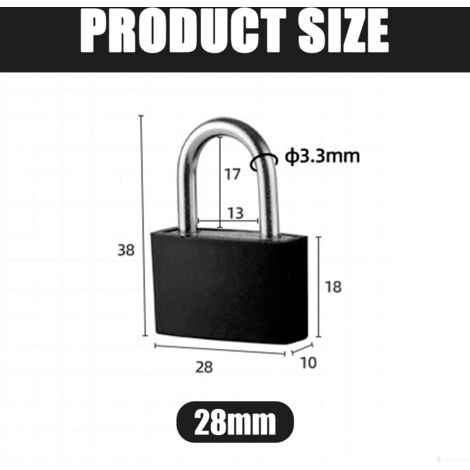Qintora Juego De 3 Candados Con 9 Llaves – 26mm Pequeños, Impermeables Y Con Bloqueo Automático Para Taquillas, Bicicletas, Maletas Y Garajes