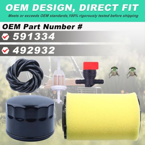 Kit Filtro Olio E Aria Per Trattorini Husqvarna – 7 Pezzi Per Modelli YTH22V46, YTH2348, Z246 E Altri