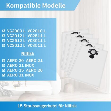 Makita VC2512L Bouwstofzuiger - 1000W - L-klasse - 18L