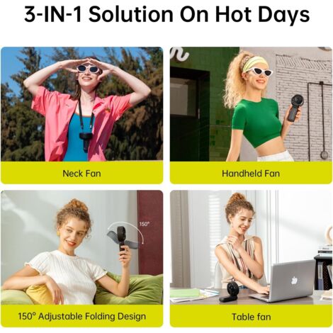 Jisulife Ventilador De Mano Con Powerbank De 4500 Pink | Envío Gratis