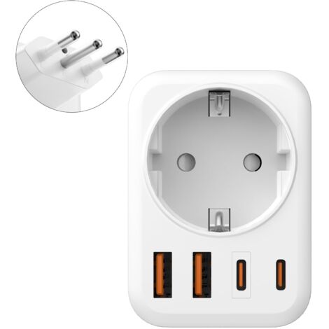 Adaptador Enchufe UE A EE UU 2 Pack Europeo A Americano 3 Salidas