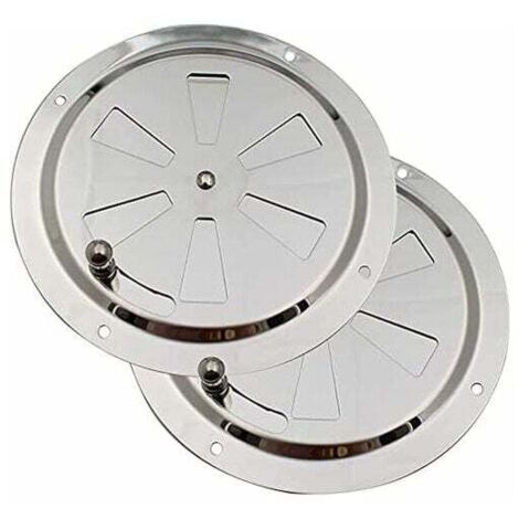 Rejilla de ventilación VMC Rejilla de ventilación redonda de 125 mm Rejilla de ventilación de acero inoxidable Conducto Mosquitera Rejilla de extracción Aire entrante Aire saliente Ventilación Persian (1/5)
