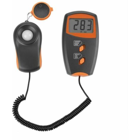 Medidor de lux digital, 0-100.000 Iluminómetro digital con pantalla LCD, medidor de luz de alta precisión, iluminómetro ambiental sin batería incluida Guazhuni (1/5)