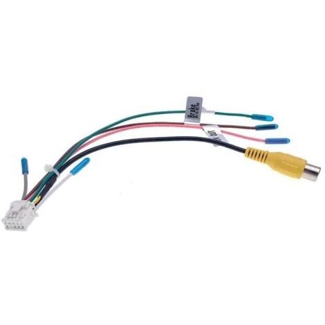 Cable adaptador de entrada de vídeo para cámara de visión trasera de coche, universal, 10 pines, RCA, conector de cableado, accesorios de radio Android, 1 unidad (10 pines), práctico.