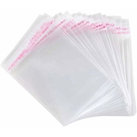 300 bolsas de celofán autoadhesivas para alimentos, pequeñas, transparentes, de polipropileno (OPP) para dulces y galletas (7 x 10 cm)