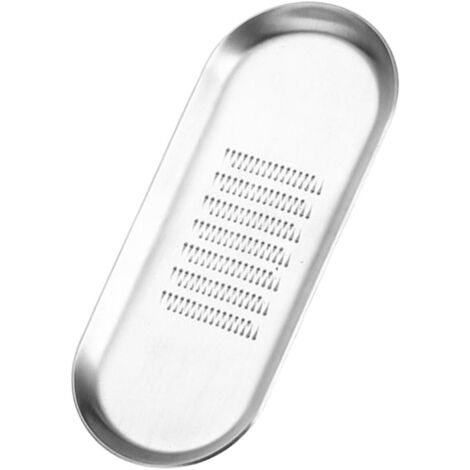 Rallador de jengibre de acero inoxidable, triturador de ajo, triturador de verduras, herramienta de molienda, triturador manual, rallador de ajo y jengibre, herramienta para triturar queso de acero in (1/5)