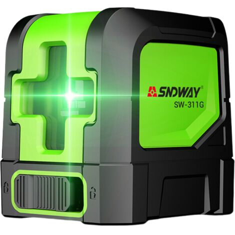 Nivel láser autonivelante Green Line, herramienta de nivel láser digital recargable, modo de pulso manual para colgar, construir, renovar y crear cuadros, con base magnética y cable de carga. (1/5)