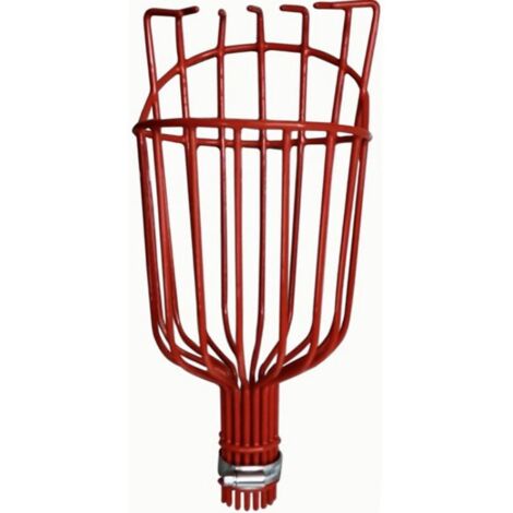 Herramienta para aguacate, recolector de arándanos, recolector de limones, recolector de frutas, recolector de higos, canasta de frutas, recolector de cerezas, color rojo pequeño (1/5)