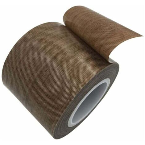 Rollo de cinta de teflón PTFE resistente a altas temperaturas para máquinas de sellado al vacío o por impulso (19 mm x 10 m)