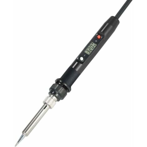 Soldador eléctrico profesional de 80 W con pantalla LCD digital y temperatura ajustable, sin plomo, miniestación de soldadura, 220 V, color negro