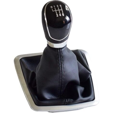 Transmisión manual de 6 velocidades para Ford Focus 2 MK2 FL C-MAX 2006-2011 MK3 MK4 MK7 Galaxy con funda de cuero negra. (1/4)