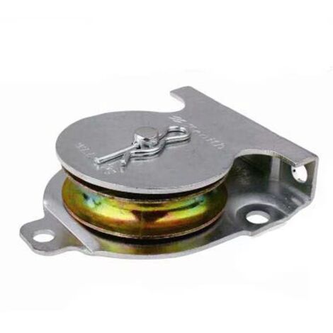 Piezas galvanizadas, polea simple, asiento de rodillo fijo, polea con cojinete de bolas, polea de elevación giratoria para tirar de cable de acero, cuerda de nailon, grúa, gimnasio, ejercicio.