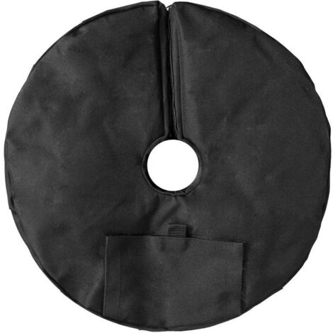 Bolsa para base de sombrilla con peso ajustable y apertura lateral. Soporte para base de sombrilla para jardín y patio. (1/5)