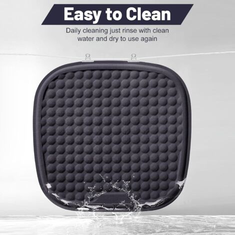 Cojín de gel de hielo universal para coche, para las cuatro estaciones, tapete de hielo, más arco, color negro (1/5)