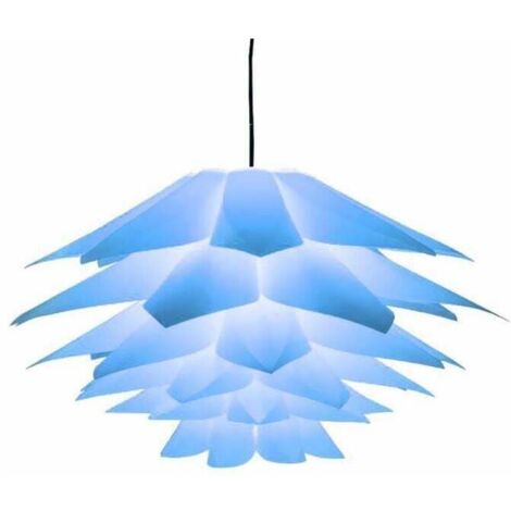Lámpara de araña Blue Lotus de 50 x 30 cm para salón y dormitorio. (1/4)