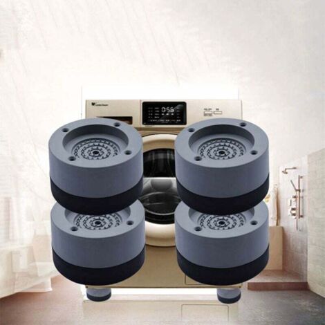 4 almohadillas antivibración universales para lavadora, estabilizadores de pies, pedestal para lavadora, refrigerador, accesorio para electrodomésticos grandes (1/5)