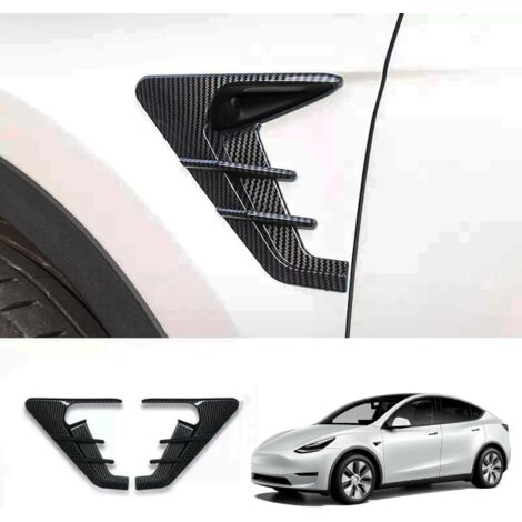 Cubierta de cámara lateral HW4.0 para Tesla Model Y 2024, cubierta de intermitentes para Model Y con HW4.0 (Model Y, diseño de fibra de carbono brillante) (1/5)