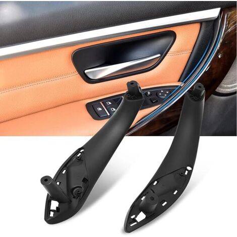 piezas compatibles con BMW Serie 3 F30 F31 F34 F80, manija interior de puerta izquierda y derecha para Serie 4 F32 F33 F36 F82 F83 (negro) (1/4)
