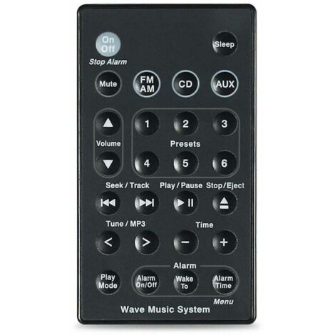Control remoto de repuesto para el sistema de música Bose Wave Awr1b1 Awr1b2 Awrcc1 Awrcc2 Awrcc3 Awrcc4 Awrcc5 Awrcc6 Awrcc7 Awrcc8 -