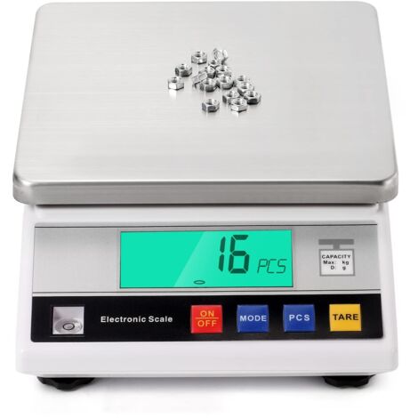 Báscula electrónica de alta precisión, báscula de mesa electrónica pequeña, 6 kg / 0,1 g (1/5)