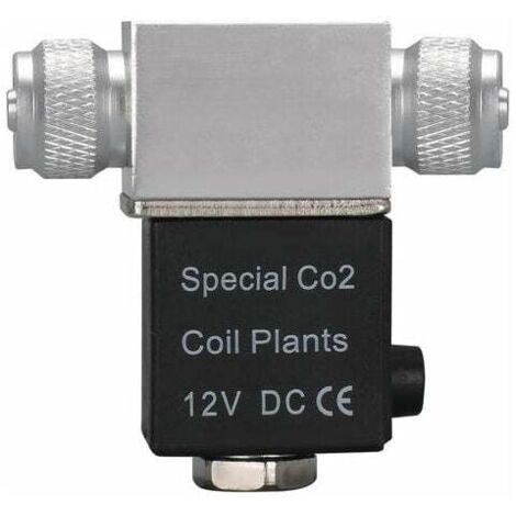 Electroválvula eléctrica para regulador de sistema de CO2, cabezal doble, salida de 12 V CC