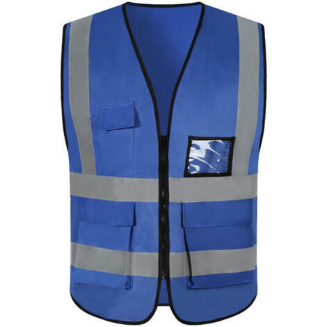 Chalecos de seguridad reflectantes de 2 piezas. La ropa interior de malla de alta visibilidad de clase II para hombres y mujeres cumple con los estándares ANSI. (1/4)