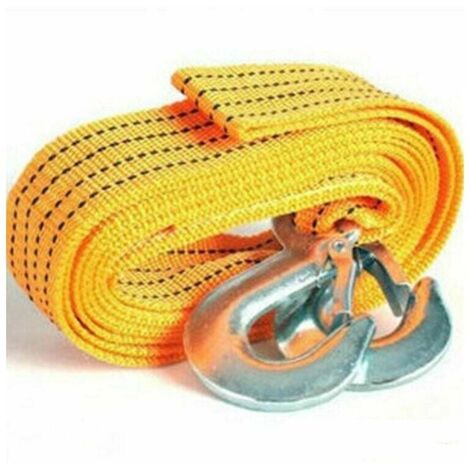 Cuerda de remolque de nailon multiusos, correa de remolque para coche con ganchos, 4 metros (1/5)