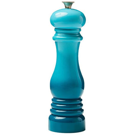 Molinillo de pimienta manual multicolor degradado de 8 pulgadas, molinillo de sal gruesa de plástico transparente, suministros de cocina y restaurante (1/5)