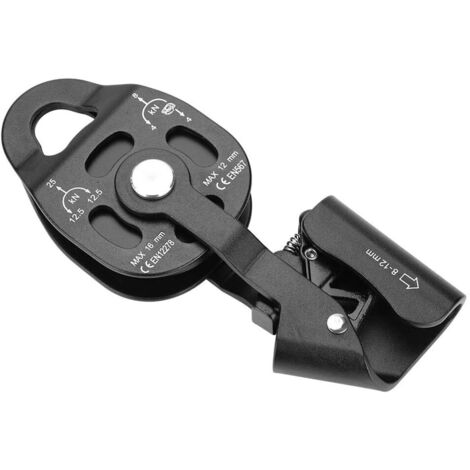 Polea de aleación de magnesio, polea de rescate de alta resistencia, polea giratoria simple, bloque de polea, equipo de seguridad para transporte aéreo y trabajos al aire libre