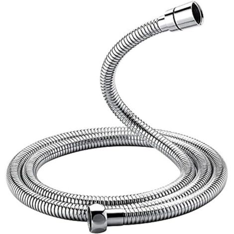 Manguera de ducha universal (G1/2 pulgada, 1,5 m), antitorsión y antidobleces, acero inoxidable/cromo (1/5)