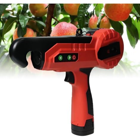 Atadora de ramas eléctrica, flejadora portátil para plantas, a batería, diámetro máximo de atado: 25 mm, para atar verduras.