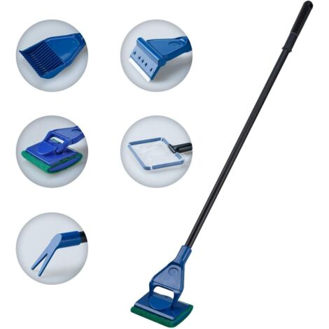 Kit de limpieza para acuarios, accesorios para peces, raspador para acuarios (1/5)