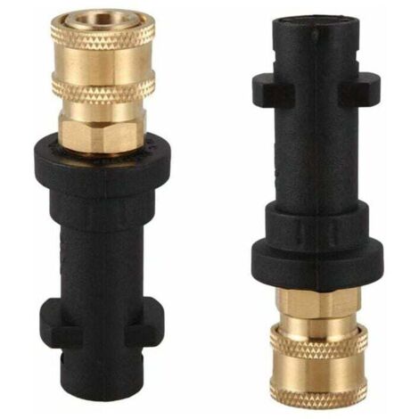 Adaptador de pistola para hidrolavadora (2 unidades), conexión rápida de 1/4'', compatible con hidrolavadoras Karcher/Kärcher K Series K2, K3, K4, K5, K6 y K7.