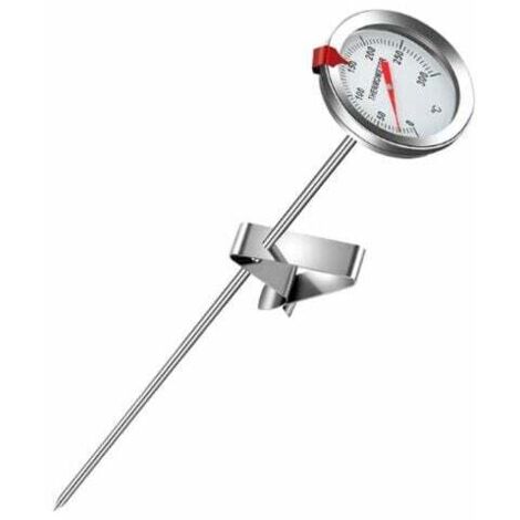 Termómetro bimetálico para aceite, termómetro para freír, termómetro de alta temperatura, termómetro de acero inoxidable (1/2)