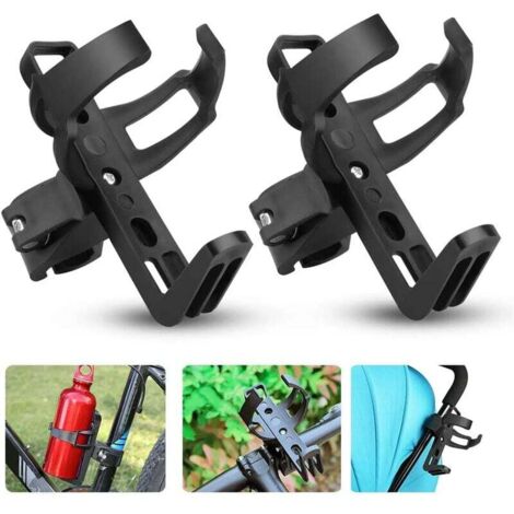 Portabotellas para bicicleta, paquete de 2, portavasos giratorio de 360 grados, portabotellas para bicicleta, cochecito, bicicleta (1/5)