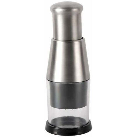 Picadora de ajo, picadora manual de ajo, picadora manual de acero inoxidable, prensa de ajo, mini picadora manual de verduras, picadora de cebolla y ensalada, trituradora de ajo, utensilios de cocina (1/5)