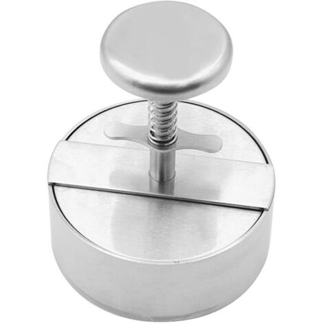 Prensa para hamburguesas, molde de acero inoxidable 304 para carne picada con escala, para reuniones familiares, fiestas y barbacoas. (1/5)