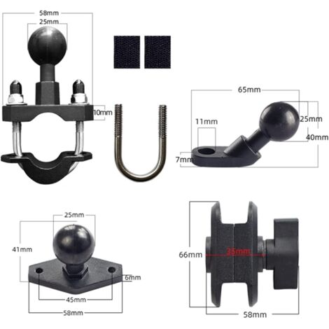 Motorrad GPS Halterung - Universell Für 12-16mm Lenker, Aluminium Anti-Vibration